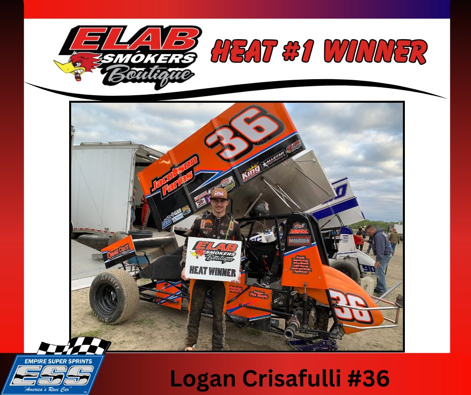 Empire Super Sprints (@essprints) on Twitter photo Logan Crisafulli in the Mike Stelter #36 started on the pole and won ELAB Smokers Boutique heat #1 at <a href="/BrightonSpdwy/">Brighton Speedway</a> . Logan Crisafulli in the Mike Stelter #36 started on the pole and won ELAB Smokers Boutique heat #1 at <a href="/BrightonSpdwy/">Brighton Speedway</a> .