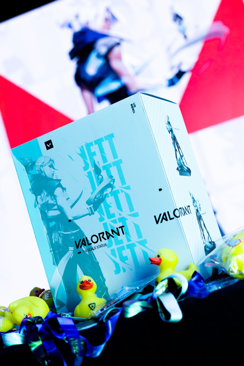 UniEsportsNA's tweet image. 💨 JETT STATUE GIVEAWAY TODAY! 💨 

Grand Championship attendees, today is your last chance! Like, RT, and comment which day you're here for an EXTRA entry to win this Jett statue, courtesy of @EXITLAG!