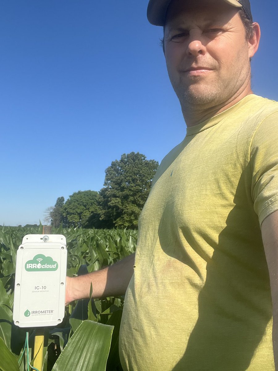 Jeremy Weideman of Clay County showing off his Irrocloud monitor prize for placing first in the corn division of the ⁦<a href="/CropPerDropAr/">Arkansas Crop Per Drop Contest</a>⁩ Contest.  Thanks to our entrants and sponsors for making the contest such a success.