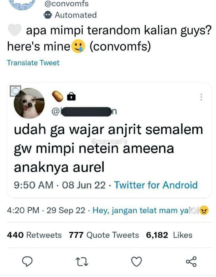 KUMPULAN CERITA TENTANG MIMPI ANEH &amp; RANDOM NTZEN INDO

—A thread