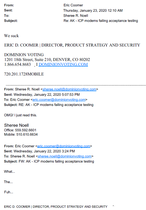 Patrick Colbeck✝️ (@pjcolbeck) on Twitter photo PLEASE NOTE: Coomer v Lindell trial next week is all about Mike Lindell being sued by Eric Coomer for saying in public what Coomer has said in private - Dominion Voting Systems are not secure.
<a href="/realMikeLindell/">Mike Lindell</a> <a href="/RealLindellTV/">LindellTV</a> <a href="/CivilRights/">DOJ Civil Rights Division</a> <a href="/EmeraldRobinson/">Emerald Robinson ✝️</a> <a href="/MLindellOffense/">Mike Lindell Offense Fund</a> PLEASE NOTE: Coomer v Lindell trial next week is all about Mike Lindell being sued by Eric Coomer for saying in public what Coomer has said in private - Dominion Voting Systems are not secure.
<a href="/realMikeLindell/">Mike Lindell</a> <a href="/RealLindellTV/">LindellTV</a> <a href="/CivilRights/">DOJ Civil Rights Division</a> <a href="/EmeraldRobinson/">Emerald Robinson ✝️</a> <a href="/MLindellOffense/">Mike Lindell Offense Fund</a>
