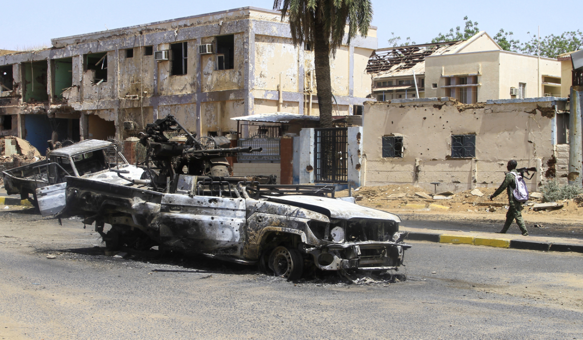 Anti-aircraft missiles fire as drones fly over Port Sudan: witnesses. arab.news/cpann