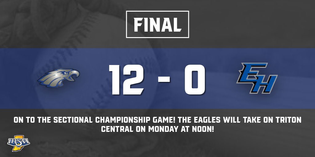 The title game is at HOME Monday at noon! See you there!