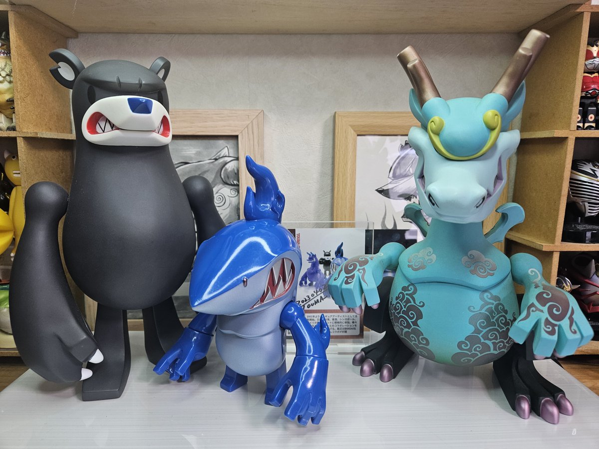 toshgosh4's tweet image. アカウント乗っ取られたたました。。。
こちらのアカウントで出直します。
お迎えしたソフビやフィギュア、カプセルトイなど紹介(自慢)させてもらってます。
#TOUMA さんの造形が大好物です。
#ナックルベア
#GOON アジエス
#レイジングシャーク ブラウ