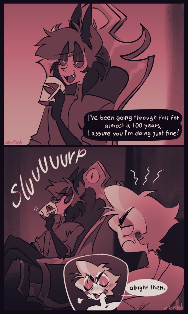 alloplush's tweet image. Day 1: Transformation/Teasing ✨

it&apos;s officially June 1st for me so here u go!!!
seems like someone might have bitten more than he could chew! 😋
#DOELUCIFERWEEK2025 #radioapple