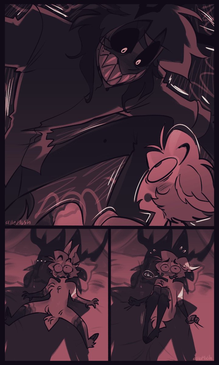 alloplush's tweet image. Day 1: Transformation/Teasing ✨

it&apos;s officially June 1st for me so here u go!!!
seems like someone might have bitten more than he could chew! 😋
#DOELUCIFERWEEK2025 #radioapple