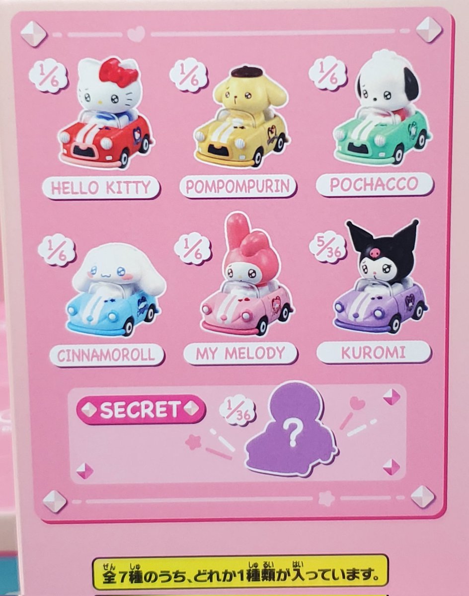 タカラトミー トミカシリーズ新製品 TOMICA TUNES SANRIO CHARACTERS