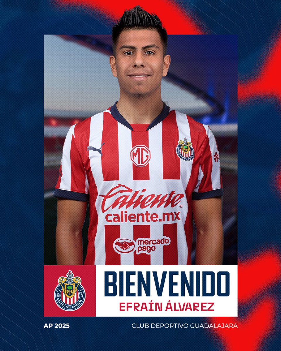 🇫🇷 ¡Bienvenido al Guadalajara, Efraín! 🐐
 
👊🏻 Toda la Nación Chiva gritará tu nombre bajo estos colores 🔥