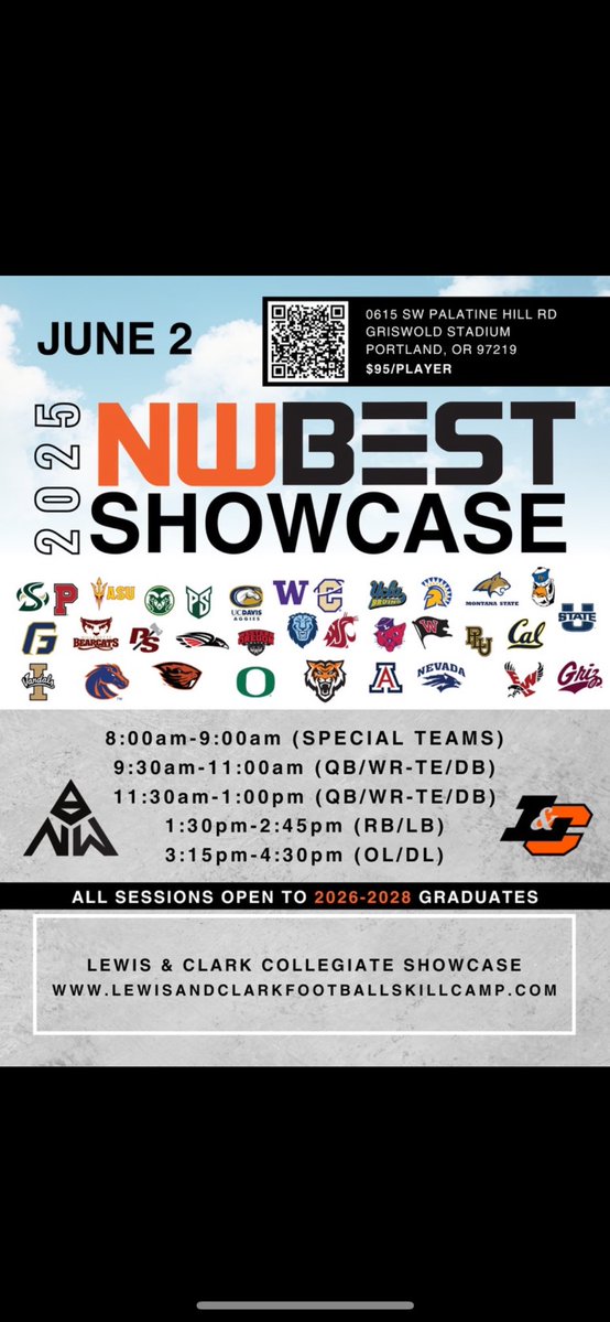 Henry Sigfridson (@henrysigfridson) on Twitter photo I will be at the <a href="/nwbestshowcase_/">NW BEST</a> on Monday in the first session. <a href="/eforcefootball/">EForce Football</a> <a href="/AlexBrink10/">Alex Brink</a> <a href="/KalamaFootball/">Kalama Football</a> <a href="/DanBrown4108/">Dan Brown</a> <a href="/247recruiting/">247Sports Recruiting</a> <a href="/BrandonHuffman/">Brandon Huffman</a> <a href="/lewisclarkfb/">Lewis & Clark Football</a> <a href="/Coach_DanFields/">Coach Daniel Fields</a> I will be at the <a href="/nwbestshowcase_/">NW BEST</a> on Monday in the first session. <a href="/eforcefootball/">EForce Football</a> <a href="/AlexBrink10/">Alex Brink</a> <a href="/KalamaFootball/">Kalama Football</a> <a href="/DanBrown4108/">Dan Brown</a> <a href="/247recruiting/">247Sports Recruiting</a> <a href="/BrandonHuffman/">Brandon Huffman</a> <a href="/lewisclarkfb/">Lewis & Clark Football</a> <a href="/Coach_DanFields/">Coach Daniel Fields</a>
