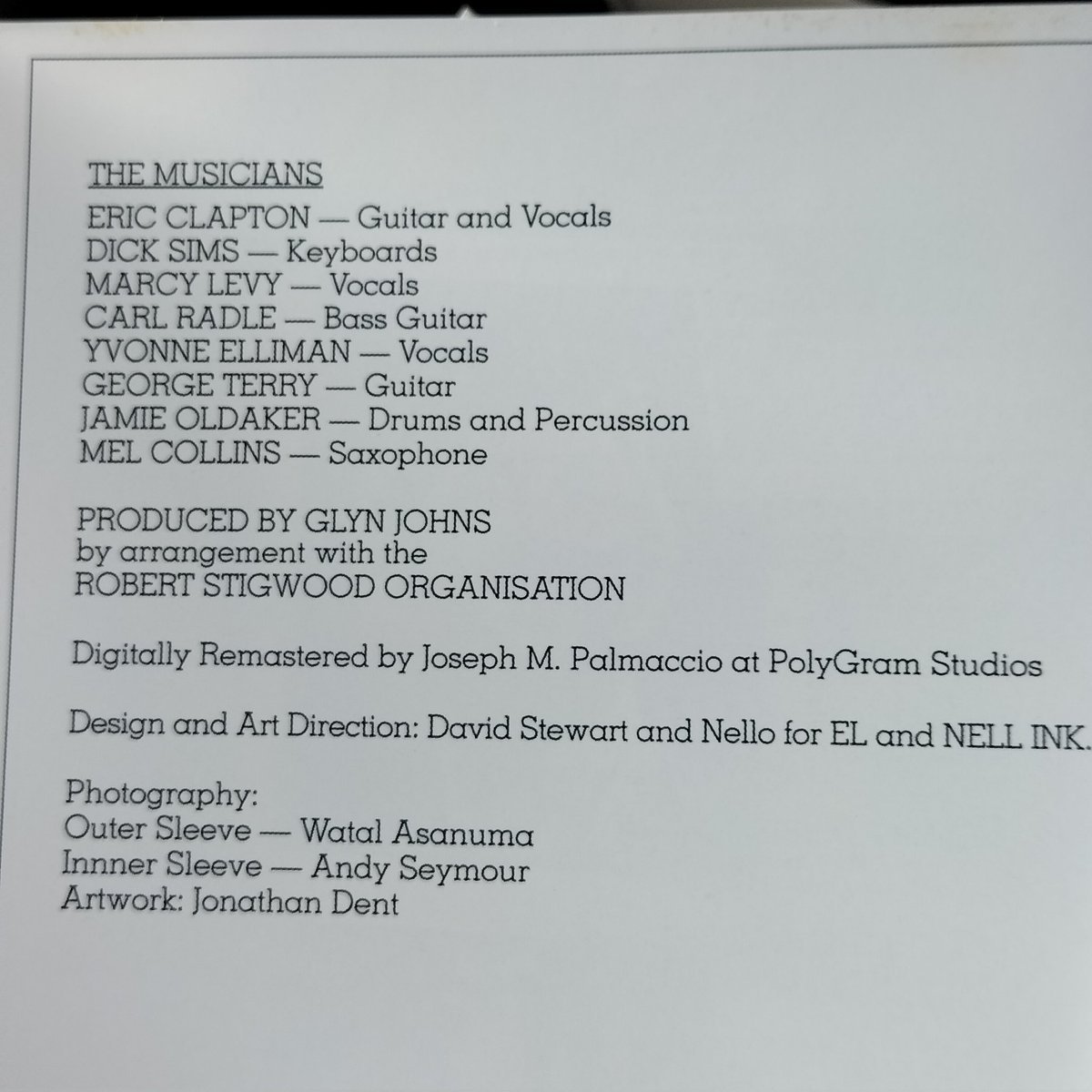 Toyskameta's tweet image. 本日の出勤BGMは

ERIC CLAPTON / SLOWHAND

でした

#出勤BGM #ericclapton #slowhand