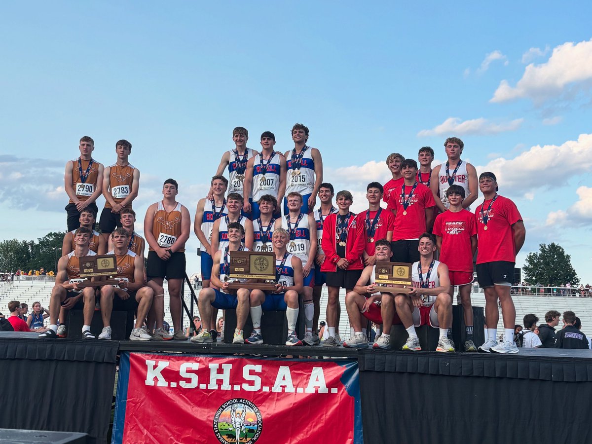 TrackInKansas's tweet image. 1A Boys State Track Team Champions

1st - Axtell
2nd - Kiowa County
3rd - Quinter