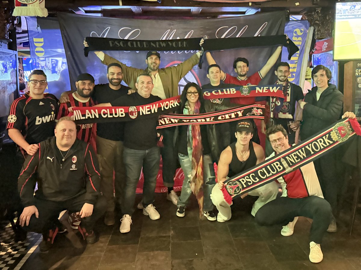 AC Milan Club New York City (@acmilannyc) on Twitter photo Big congratulations to our dear friends and long time bar-mates <a href="/psgclubnyc/">PSG Club New York</a>! 🔴⚫️🤝🔴🔵 <a href="/FFactoryNY/">Football Factory</a> Big congratulations to our dear friends and long time bar-mates <a href="/psgclubnyc/">PSG Club New York</a>! 🔴⚫️🤝🔴🔵 <a href="/FFactoryNY/">Football Factory</a>