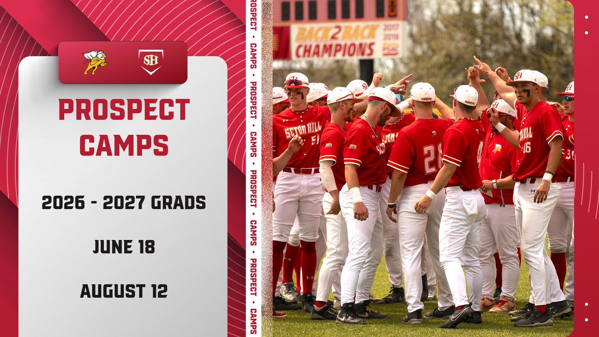 🚨 𝟮𝟬𝟮𝟲 &amp; 𝟮𝟬𝟮𝟳 𝗚𝗿𝗮𝗱𝘀 🚨 

We’ll be hosting ✌️ prospect camps this summer 

shubaseballcamps.com