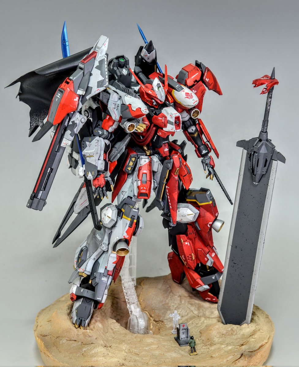 #お前らのアシメントリー見せろ下さい
暁専用機をイメージしたバルバトス似のMSを作りました