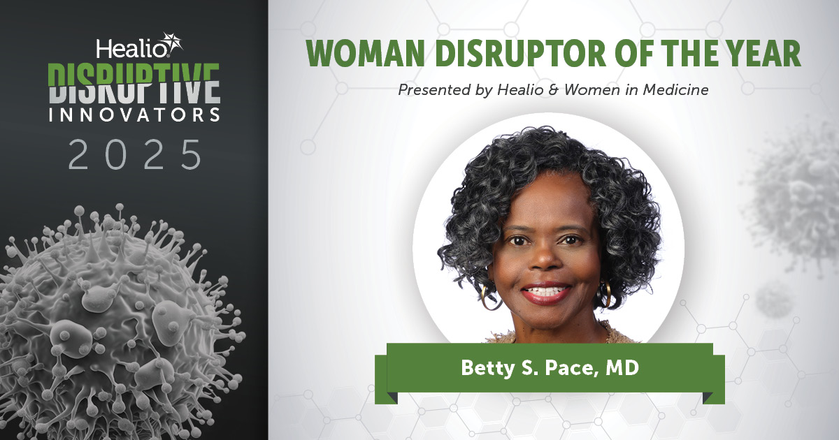 HemOnc Today (@hemonctoday) on Twitter photo The Woman Disruptor of the Year awardee, give in collaboration w/ <a href="/WomenInMedicine/">Women in Medicine</a>, is using her leadership to create positive disruption in the field. 👠
Congratulations Betty Pace, MD, <a href="/GACancerCenter/">Georgia Cancer Center</a>! 🏆
Dr. Pace has dedicated decades of her career to sickle cell research. The Woman Disruptor of the Year awardee, give in collaboration w/ <a href="/WomenInMedicine/">Women in Medicine</a>, is using her leadership to create positive disruption in the field. 👠
Congratulations Betty Pace, MD, <a href="/GACancerCenter/">Georgia Cancer Center</a>! 🏆
Dr. Pace has dedicated decades of her career to sickle cell research.