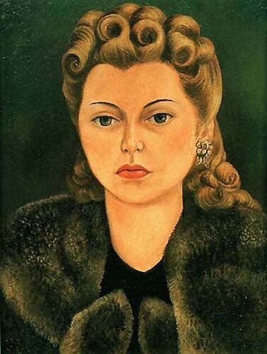 Portrait of Natasha Gelman, 1943 #artbots #kahlo