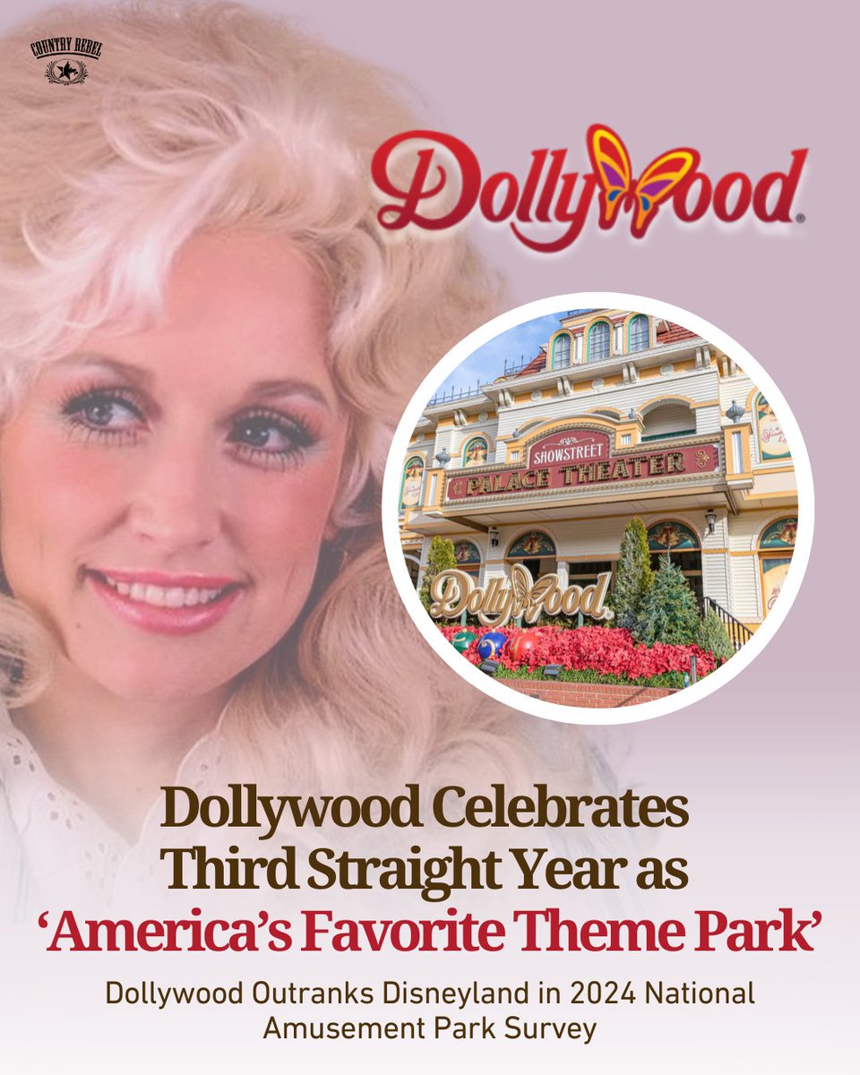 Dollywood claimed the top spot in a vote by the National Amusement Park Historical Association.

Read more &gt;&gt; go.countryrebel.com/dollywood-amer…