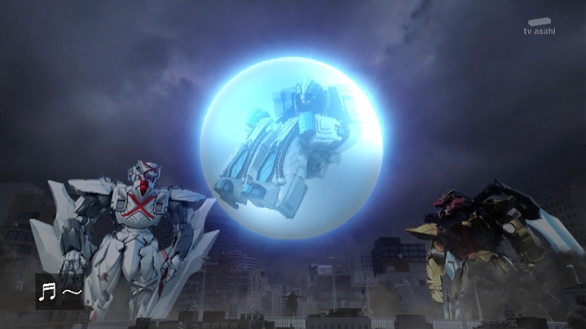 巨大ロボ同士が結婚してキスをした、、、
で、キスをしたら子供が出来ちゃったｗｗｗｗｗｗｗｗ #nitiasa #ゴジュウジャー