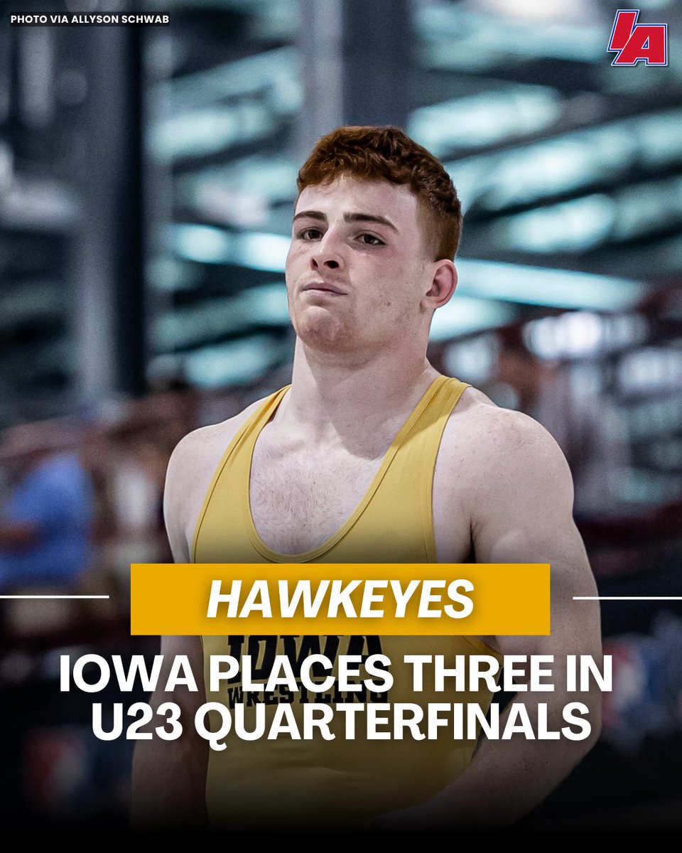 Ross Bartachek (@rossbchek) on Twitter photo Meanwhile on the U23 side, the Hawks have placed three into the quarterfinals. Kael Voinovich (70 kg), Mikey Caliendo (74), and Massoma Endene (97) are all in the hunt for a national title.
📷 <a href="/allysonschwab/">Allyson Schwab</a> Meanwhile on the U23 side, the Hawks have placed three into the quarterfinals. Kael Voinovich (70 kg), Mikey Caliendo (74), and Massoma Endene (97) are all in the hunt for a national title.
📷 <a href="/allysonschwab/">Allyson Schwab</a>