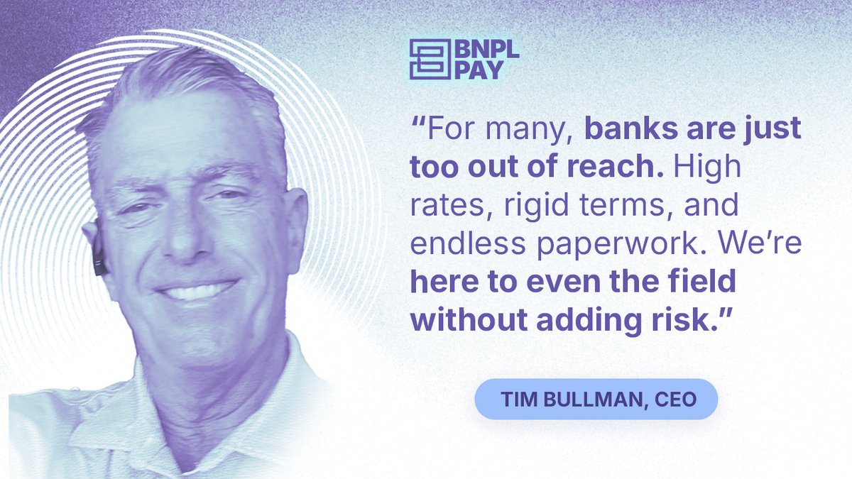 bnplpay's tweet image. Tim Bullman, our CEO, gets it.
BNPL Pay is here to level the #lending game — risk-free and open to all. ⚖️

DeFi done differently.
👇 Learn more: bnplpay.io
#BNPLPay #DeFi #Web3