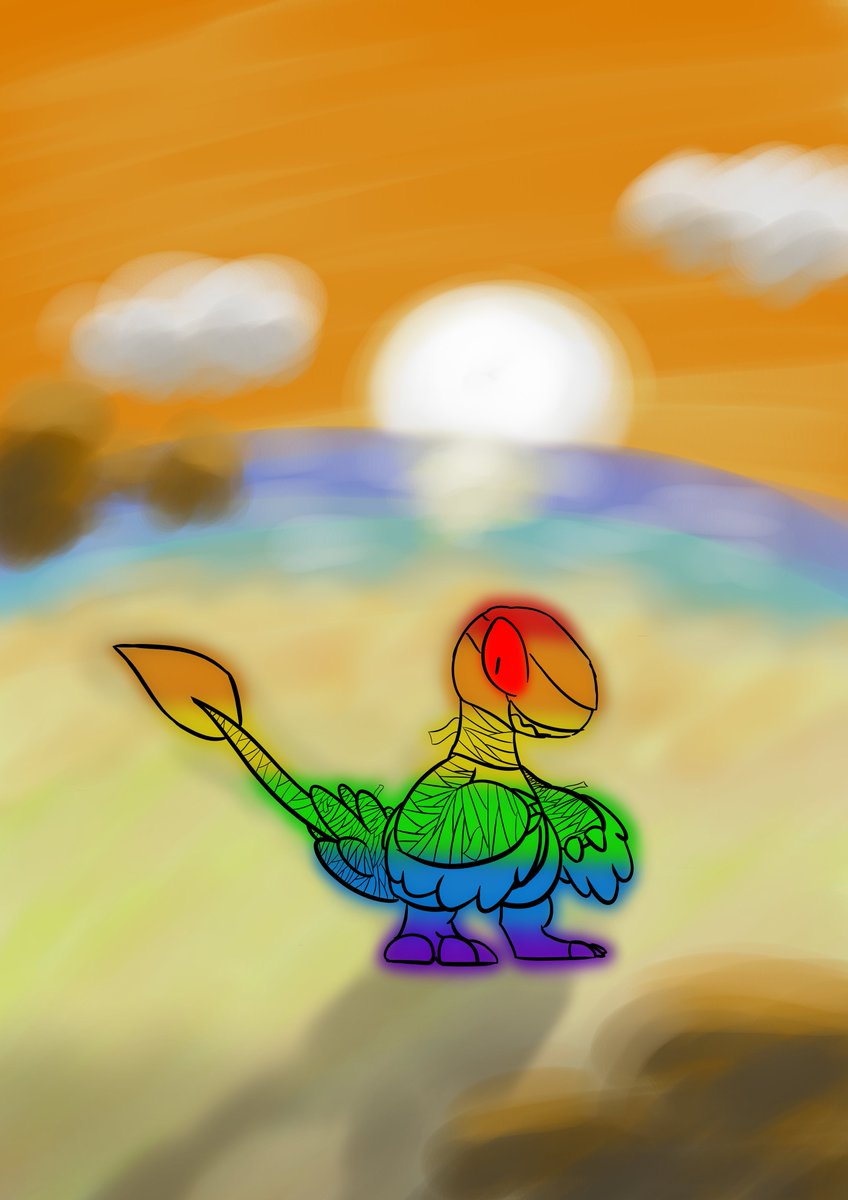 Was supposed to be a simple june drawing then I felt like drawing background