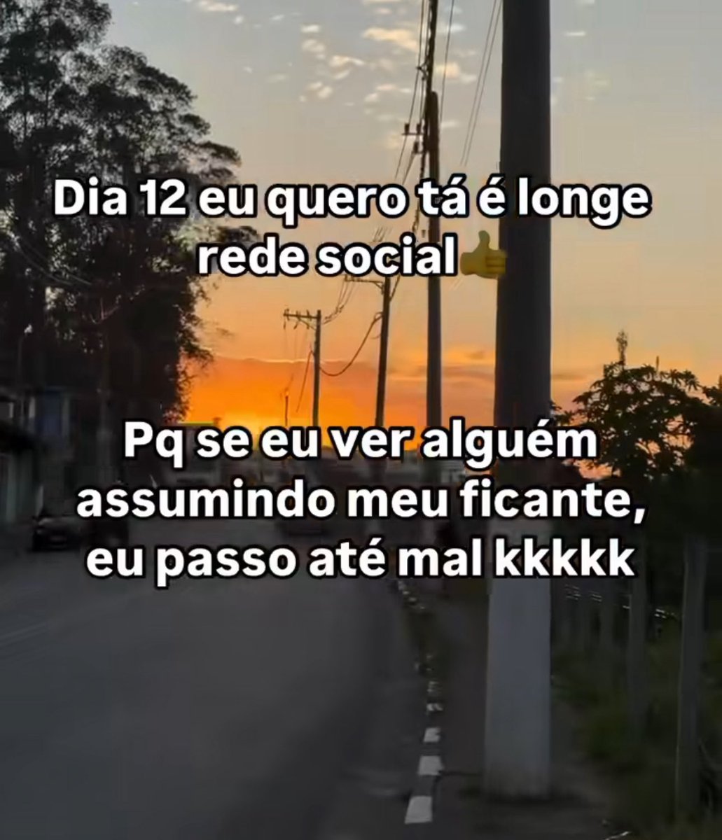 Ainda bem q eu não tenho nem ficante