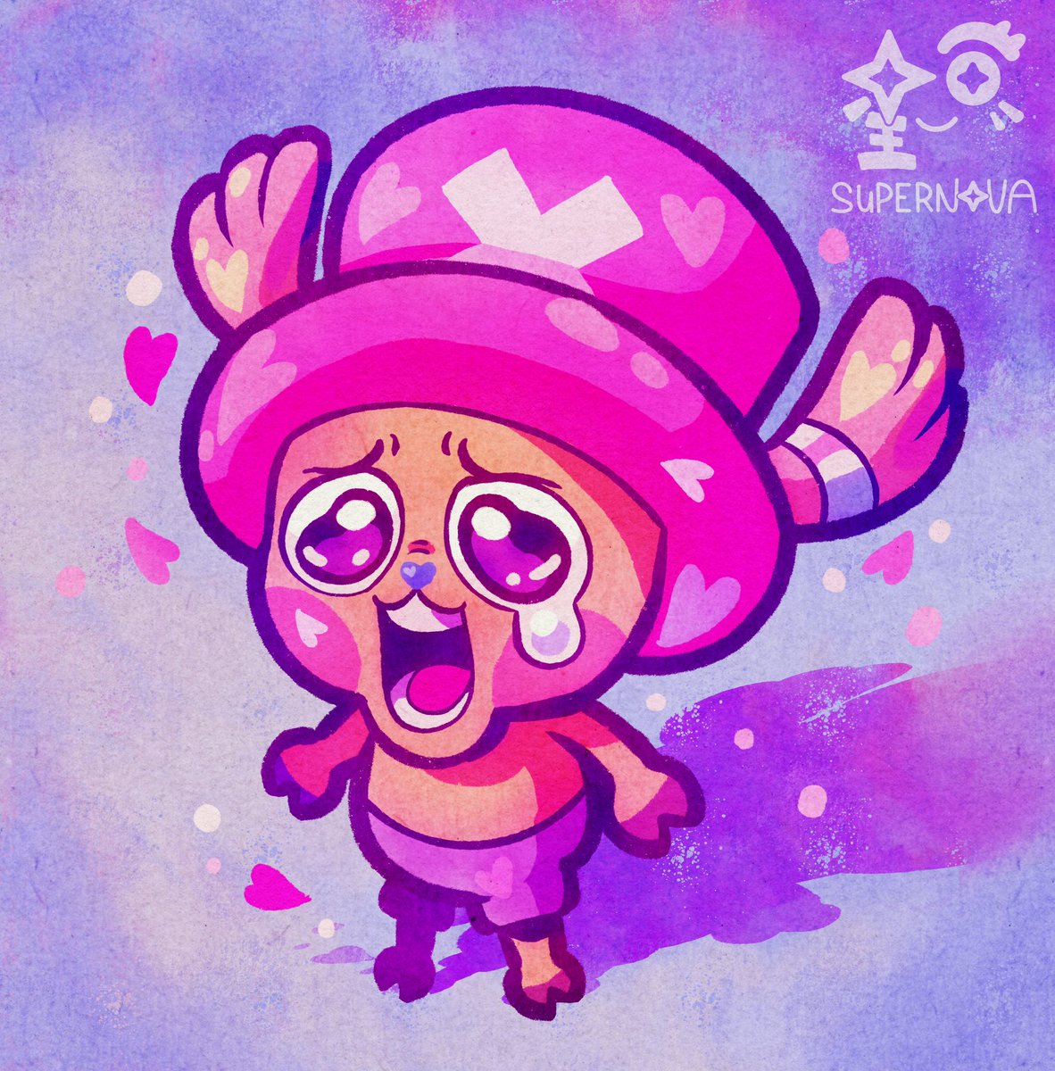 Supernov_Art's tweet image. Literally my reaction to the #onepieceliveaction Chopper reveal