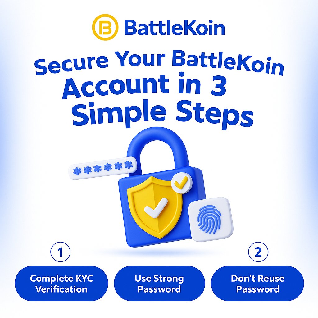 battlekoin's tweet photo. Secure your crypto in 3 quick moves. #BKT #battlekoin #cryptocurrency https://t.co/rzlRHW8YmT