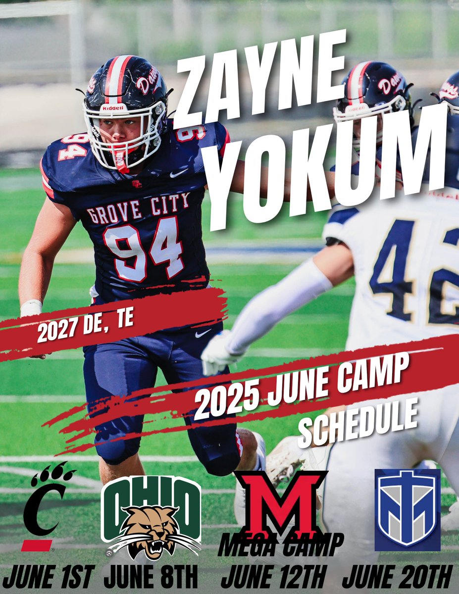 Zayne Yokum (@zyok27) on Twitter photo Looking forward to competing and learning from some of the best programs in my area. <a href="/GCFBRecruiting/">Grove City Recruiting</a> <a href="/CoachCFitch17/">Curtis Fitch</a> <a href="/CoachSattUC/">Coach Satterfield</a> <a href="/TheGuruStew/">CoachStewart</a> <a href="/coachsmitttty/">Brian Smith</a> <a href="/LoganM_CFB/">Logan Meyer</a> <a href="/TREMAYNE_SCOTT/">COACH SCOTT</a> <a href="/Martin_Miami_HC/">Chuck Martin</a> <a href="/CoachBrechin/">Bill Brechin</a> <a href="/CoadyKeller1/">Coady Keller</a> <a href="/TMUCoach_Fisher/">Devon Fisher</a> <a href="/CoachBZink/">Brad Zink</a> Looking forward to competing and learning from some of the best programs in my area. <a href="/GCFBRecruiting/">Grove City Recruiting</a> <a href="/CoachCFitch17/">Curtis Fitch</a> <a href="/CoachSattUC/">Coach Satterfield</a> <a href="/TheGuruStew/">CoachStewart</a> <a href="/coachsmitttty/">Brian Smith</a> <a href="/LoganM_CFB/">Logan Meyer</a> <a href="/TREMAYNE_SCOTT/">COACH SCOTT</a> <a href="/Martin_Miami_HC/">Chuck Martin</a> <a href="/CoachBrechin/">Bill Brechin</a> <a href="/CoadyKeller1/">Coady Keller</a> <a href="/TMUCoach_Fisher/">Devon Fisher</a> <a href="/CoachBZink/">Brad Zink</a>