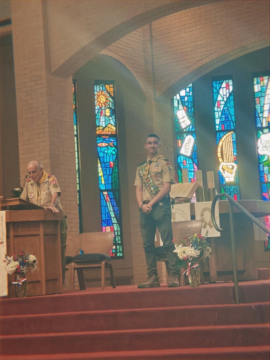 Honored to be invited to watch <a href="/merrick_devlin/">Merrick Devlin</a> officially become an Eagle Scout today! Merrick is an amazing student, athlete, &amp; just general human. His character was on display today, as well as his commitment to excellence in all areas. Thankful to know him &amp; his whole fam! 🦅