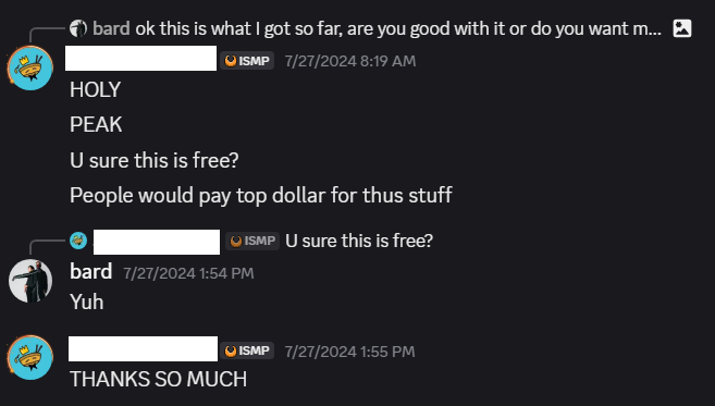 In my free editing days 🥺