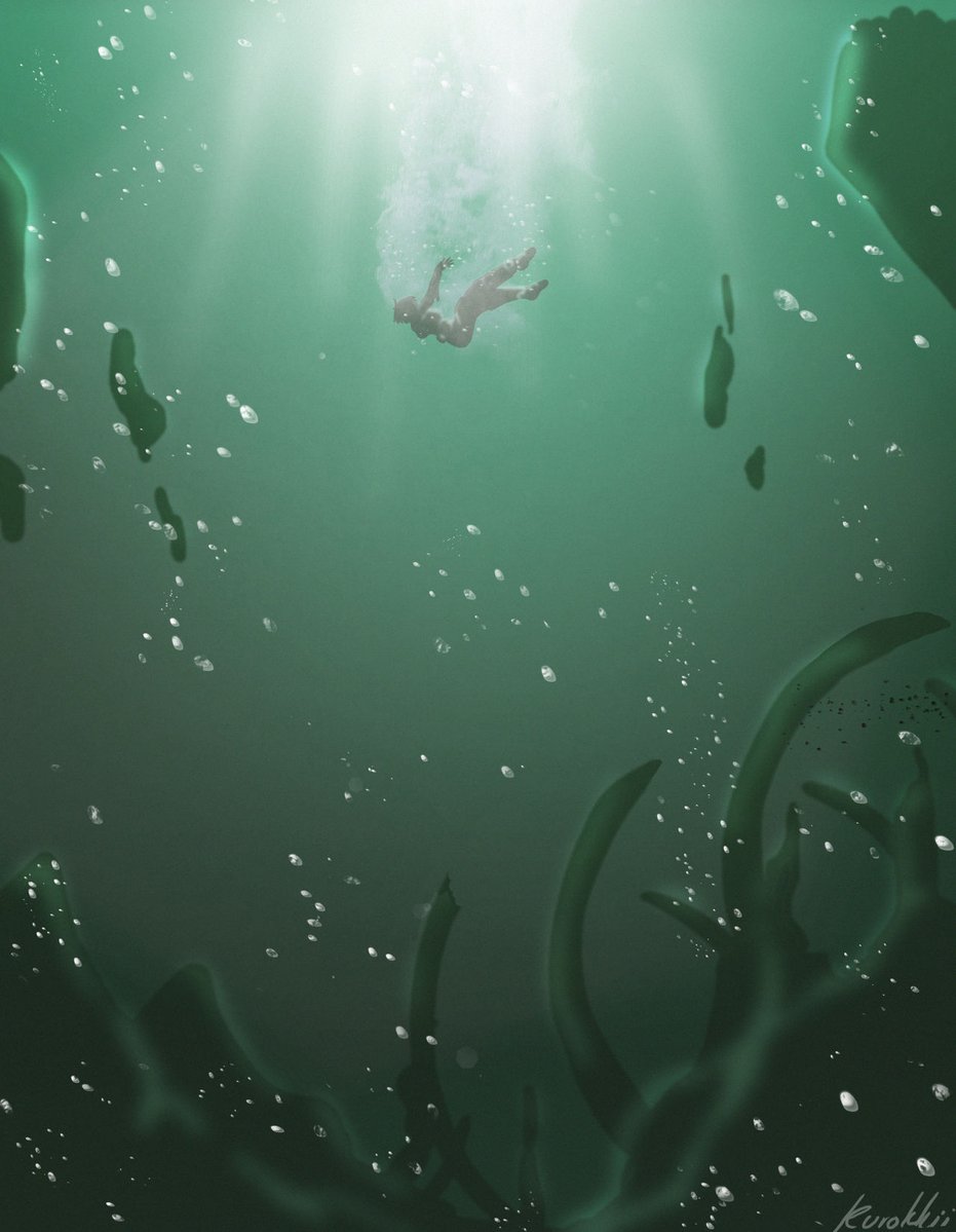 Looking back to this old drawing, now it makes me think of Cthulu land in TDA.