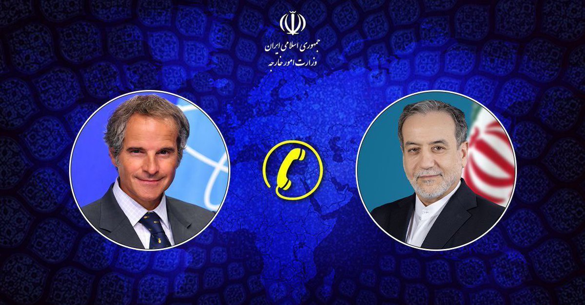 Abas Aslani (@abasaslani) on Twitter photo IAEA DG had a phone call with #Iran FM to discuss the latest in Iran-US talks & his recent report to BoG. Iran FM urged <a href="/iaeaorg/">IAEA - International Atomic Energy Agency ⚛️</a> DG to address consequences of an action against Iran at BoG meeting. He said Tehran would respond to any inappropriate move by Europeans at BoG. IAEA DG had a phone call with #Iran FM to discuss the latest in Iran-US talks & his recent report to BoG. Iran FM urged <a href="/iaeaorg/">IAEA - International Atomic Energy Agency ⚛️</a> DG to address consequences of an action against Iran at BoG meeting. He said Tehran would respond to any inappropriate move by Europeans at BoG.