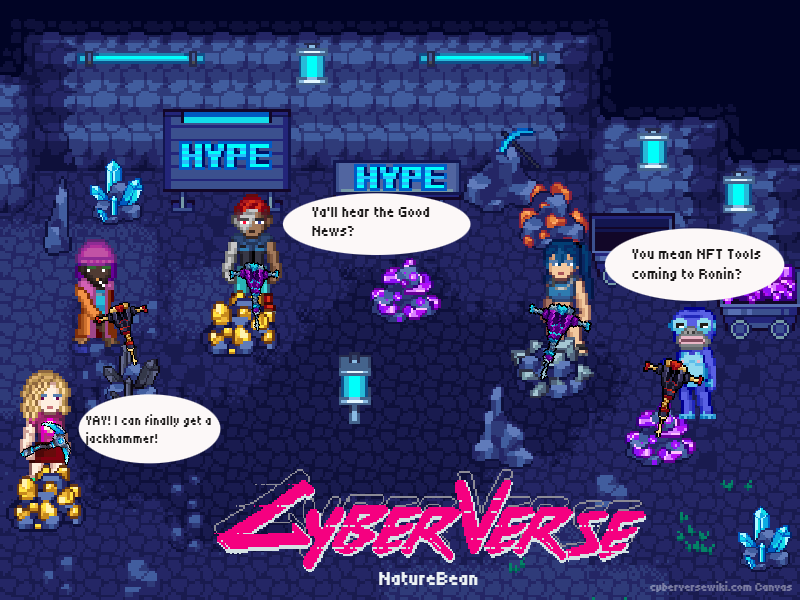 🚨 CyberVerse NFT Tools Are Coming to Ronin! 🔨💎
Jackhammers are about to break the blockchain 👀
⚙️ Craft on Ronin
🔋 Recharge as you grind
⛏️ Mine faster. Win bigger.

Built for the grinders. Powered by Ronin.

 #CyberVerseOnRonin