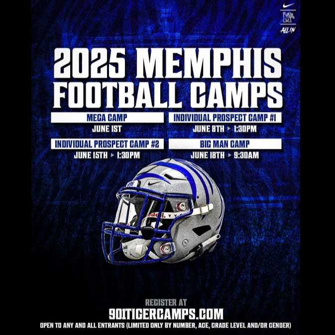 aaron13graham's tweet image. I will be attending memphis football camp june 1st @coach_kight15 @RecruitMLKLions @DekalbRecruits @247recruiting