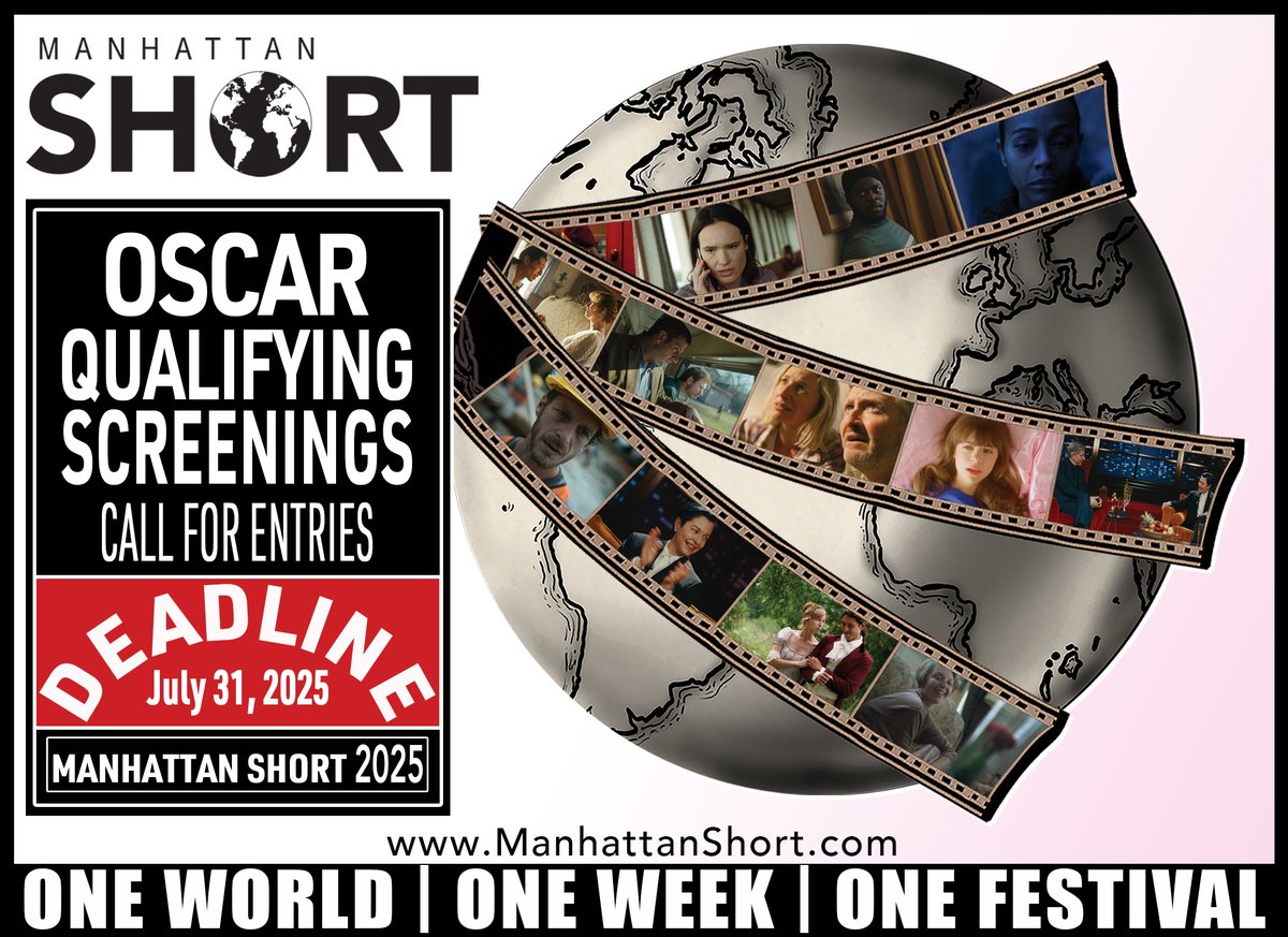 Every Film Selected as a Finalist @ in MANHATTAN SHORT 2025, will be eligible to enter the Oscars of 2026! - Enter your short film today: manhattanshort.com/film-entry.html