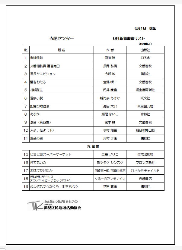 terao_cc's tweet photo. 新着図書のご案内
新刊本16冊、本日配架しました。
是非ご利用ください。 https://t.co/fvxO6MtJcy