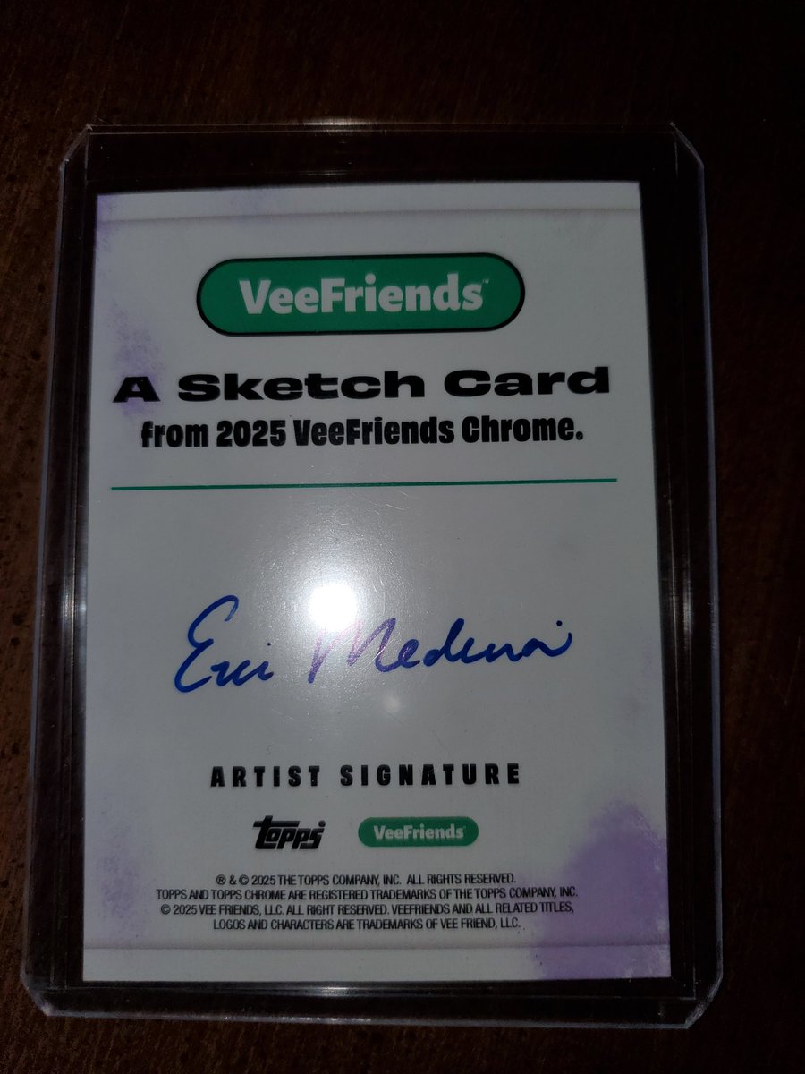 Chris Katje (@chriskatje) on Twitter photo Another 1/1 pulled by the family. Karma Kiwi sketch card from Eric Medina <a href="/VeeCardsTrack/">VeeFriends Cards 1/1 Tracker</a>
<a href="/VeeFriendsCards/">VeeFriends Cards</a> <a href="/garyvee/">Gary Vaynerchuk</a> Another 1/1 pulled by the family. Karma Kiwi sketch card from Eric Medina <a href="/VeeCardsTrack/">VeeFriends Cards 1/1 Tracker</a>
<a href="/VeeFriendsCards/">VeeFriends Cards</a> <a href="/garyvee/">Gary Vaynerchuk</a>