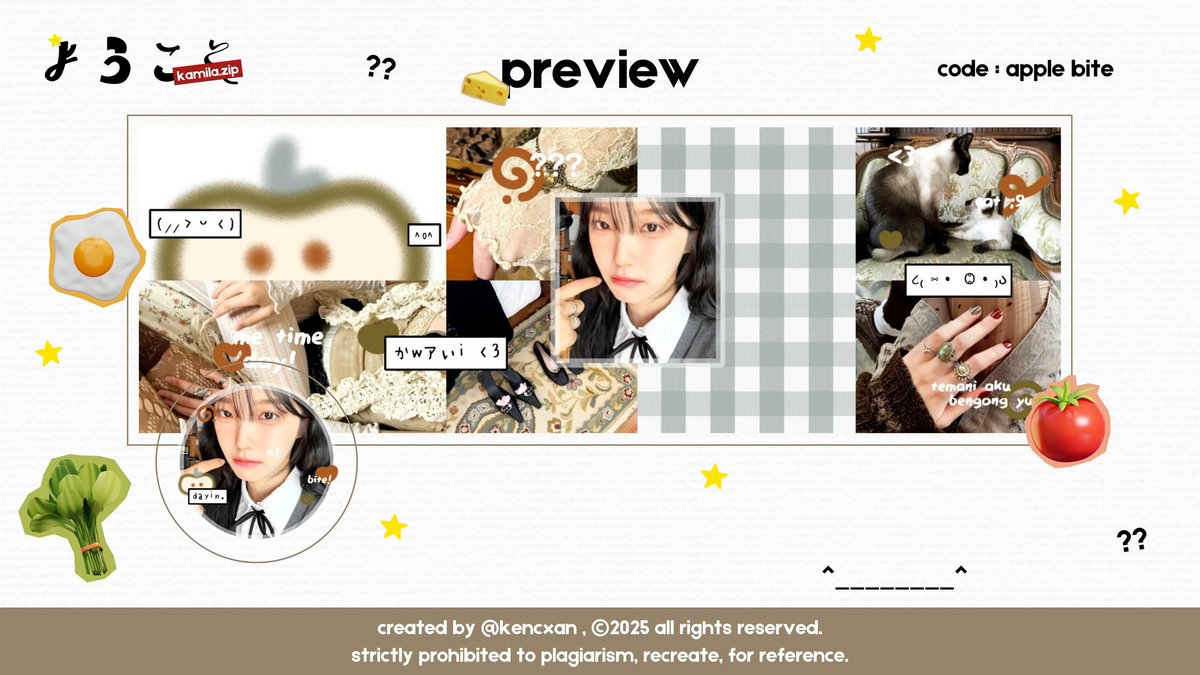 kencxan's tweet photo. help ospek? tysm! 🥨🍓⭐ #zonauang

hai, aku ada layout baru yang akan aku masuk kan ke katalog. minta tolong ospeknya teman - timun, sekiranya ada kesamaan dengan BA lain bisa DM aku baik - baik ya! oiya untuk layout ( giselle, yujin, dayeon ) ufs ya ^_______^ thankyou.🕺🏻💗 https://t.co/WSBlkCKxEr