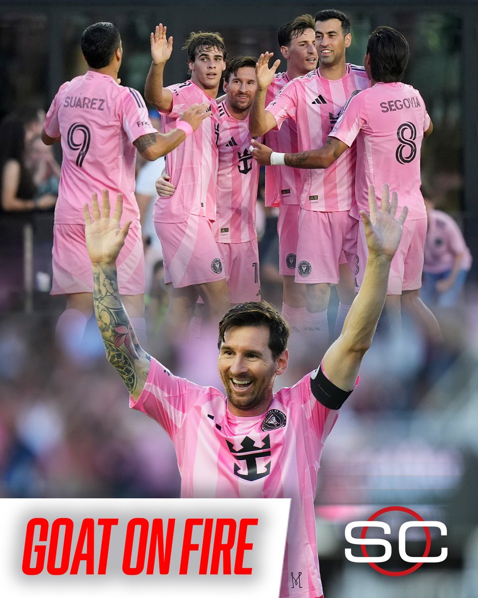 🔥 ACTUACIÓN TOP DEL GOAT Y A PENSAR EN LA SELECCIÓN

👏 Inter Miami volvió a tener un partido perfecto: le ganó 5-1 vs. Columbus Crew en la #MLS

⚽⚽🅰️🐐 DOBLETE Y ASISTENCIA DE LEO MESSI
⚽🇦🇷 Tadeo Allende, 🇺🇾 Lucho Suárez y Fafa Picault completaron el triunfo

🔜 El próximo