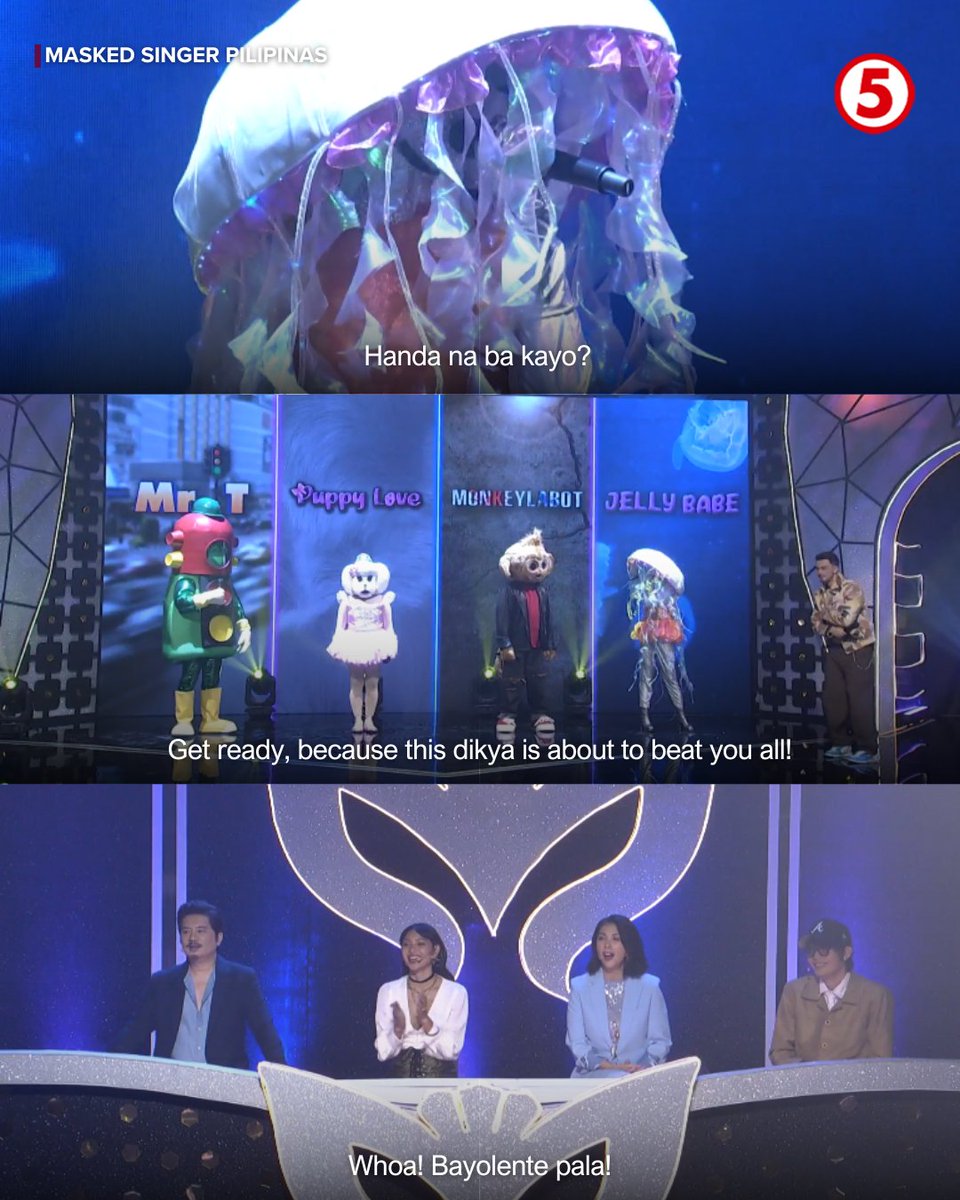 'Yan ang gusto namin. Palaban! 🤩

#MaskedSingerPilipinasTV5
#MaskedSingerPilipinasS3
SABADO | 8:30PM
LINGGO | 8:45PM
#WeekendTripTV5