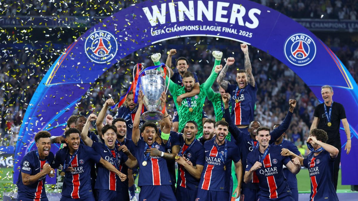 MyTotalGossips's tweet photo. FINALLY!
The UEFA Champions league trophy has come to Paris!
Congrats PSG. https://t.co/z4sNgJfrwc