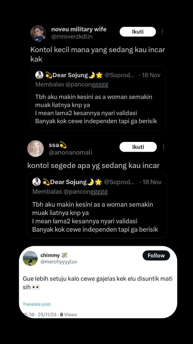 Syeneira's tweet photo. You’re wrong, hanyur. @menghanyurkan kalian pun bisa melecehkan sesama perempuan just because beda pendapat. https://t.co/lZBY7vlwXq
