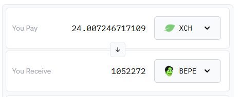 This day, 11 month ago it cost me 2.6 $XCH for 1.05M $BEPE.
Today, it costs you 24 $XCH for the same $BEPE amount.

Consistency is the key.
Surely my $BEPE increase over time by DCA-ing.

We, $BEPE Army believe that $BEPE is not just a single night rug.
It is a movement!
#IYKYK