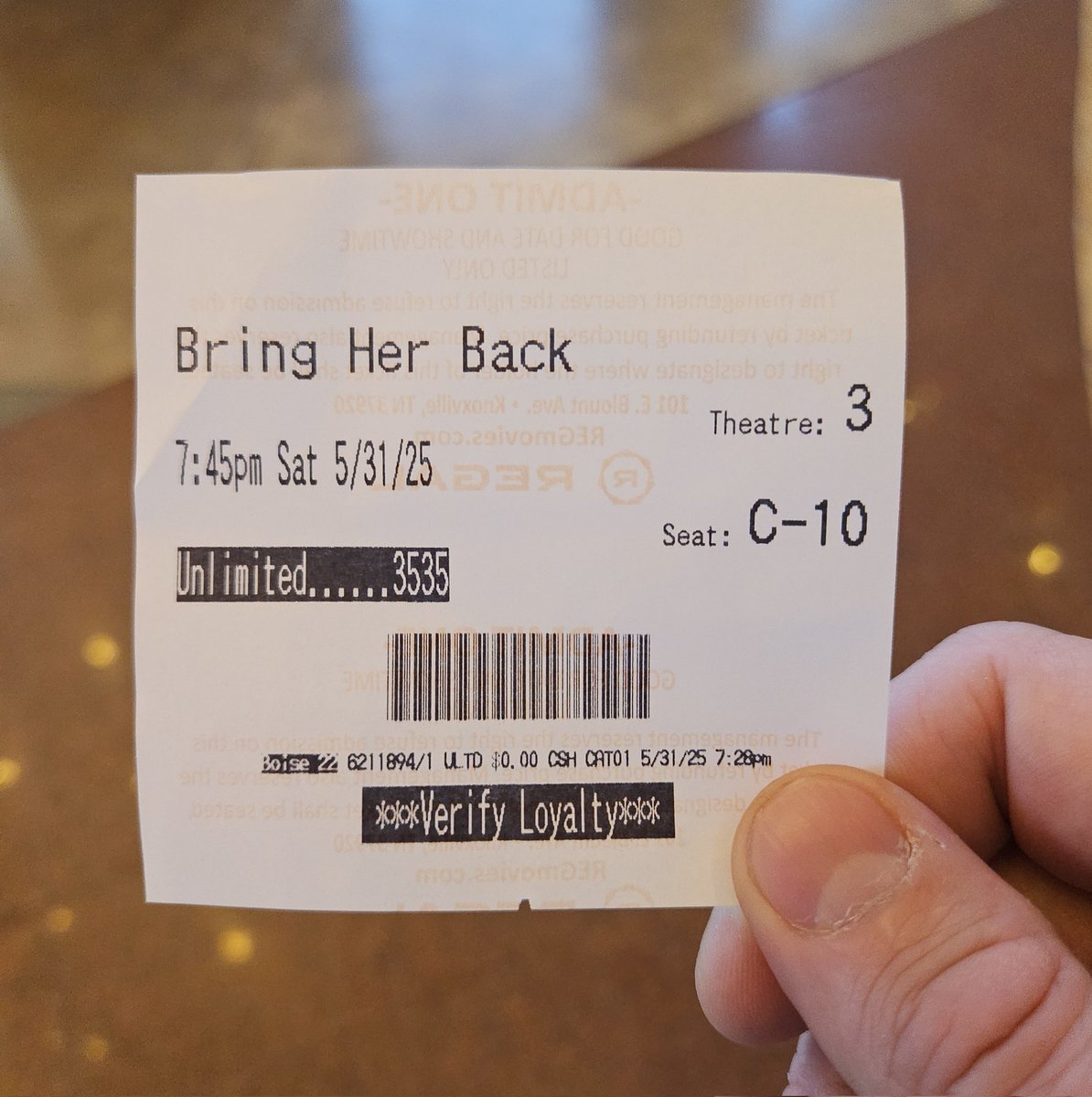 Now seated for <a href="/bringherbackmov/">Bring Her Back</a> #BringHerBack <a href="/RegalMovies/">Regal</a>