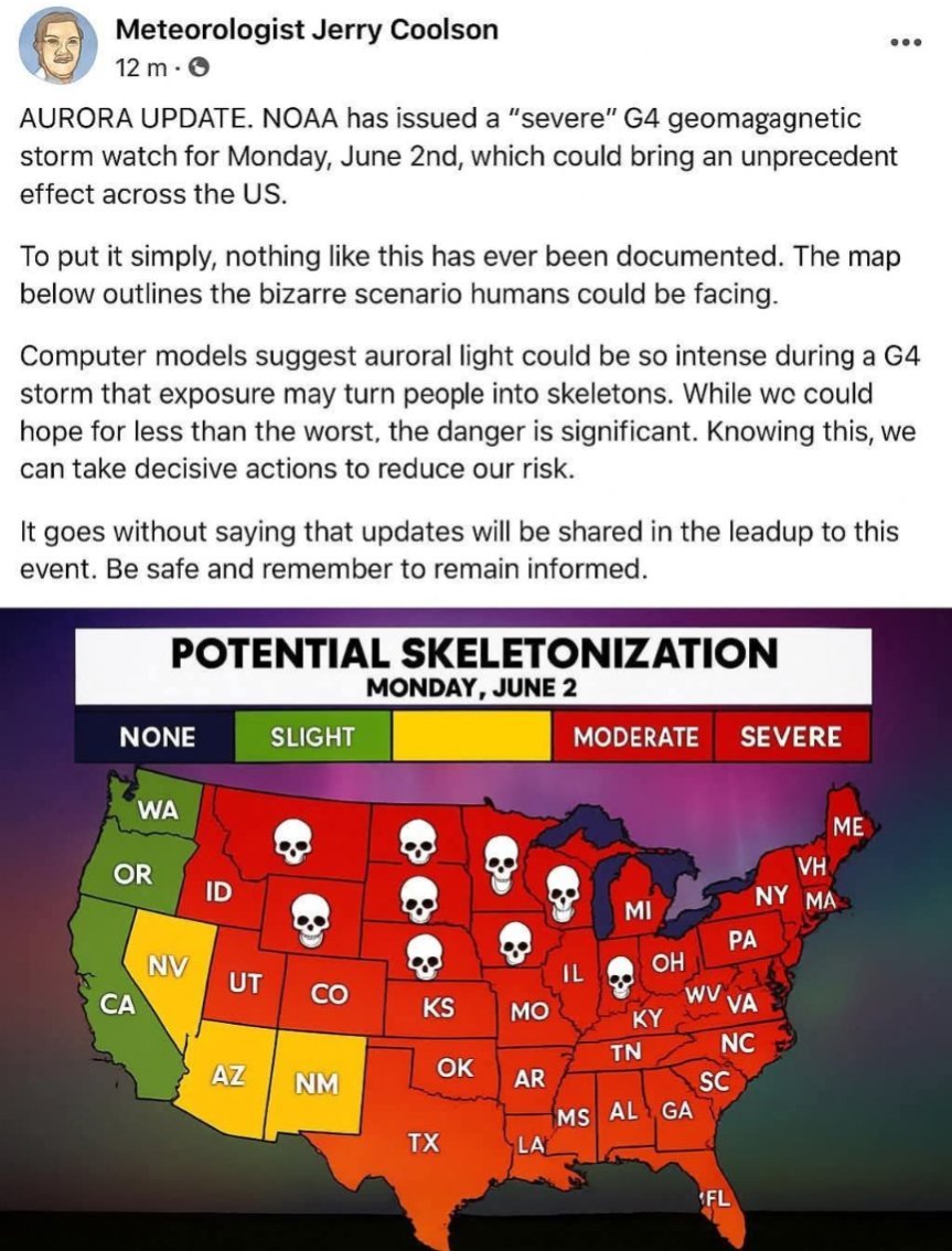 🤔 What the actual fun. Can't wait. I live in a full skeletonization zone.. 💀