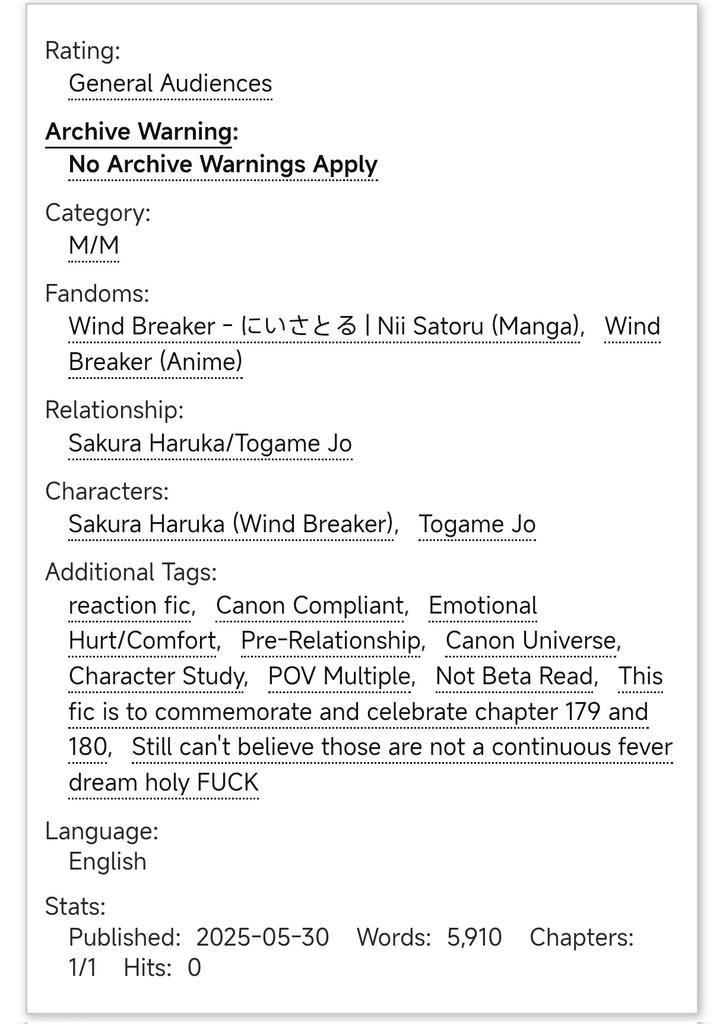 miharuAAFS's tweet photo. A reaction fic for chp 180 bcs the potential angst makes me vibrating in anticipation.
I hope I can do their CANONICALLY FLUFFY and developing relationship justice.

SHOUT OUT TO MY SCREAMING PARTNER @NasNas_2110 😆
Enjoy the read!

Togasaku/Kamesaku 🐢🌸
https://t.co/HK4UwpuHYh https://t.co/tTWhZislXg
