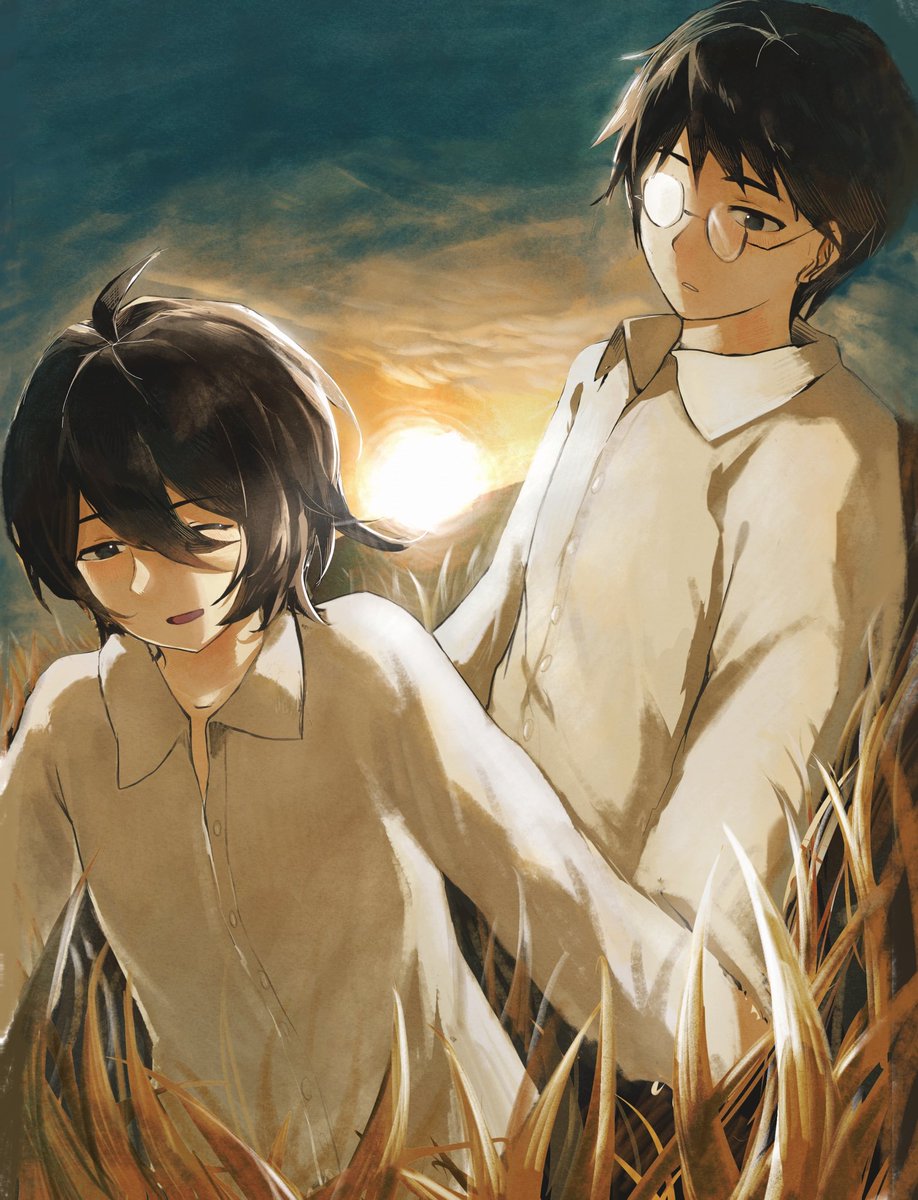 #古書店街の橋姫
花玉

刚好是儿童节，画的也是两个小孩，巧了
没活整了，出去溜达听春卷饭🤓👆