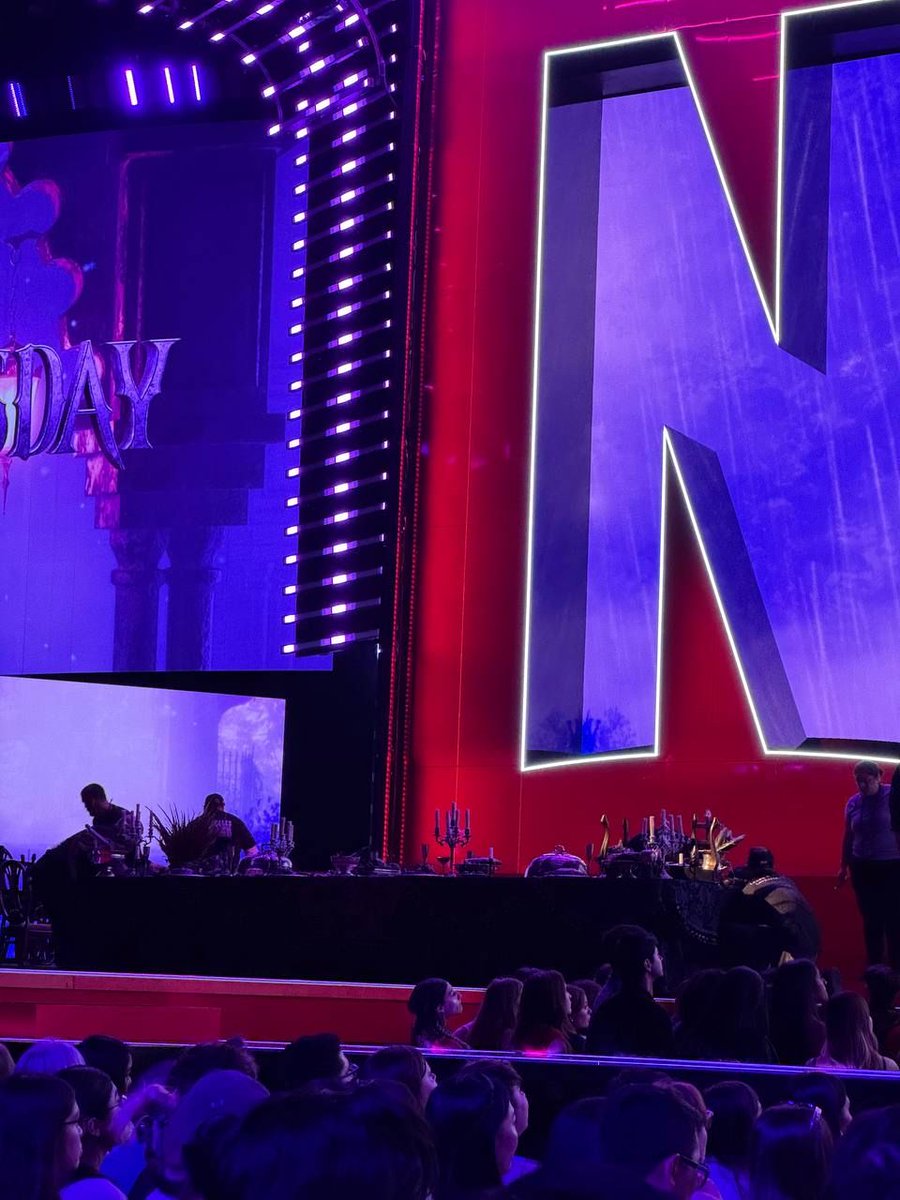 Lady Gaga’s stage is being assembled at Netflix’s #TUDUM.