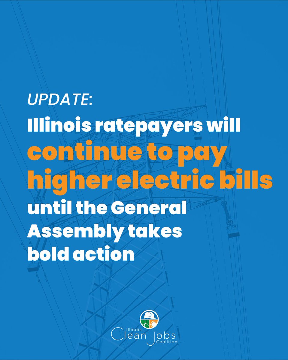 "The Illinois legislature had an opportunity to protect Illinois families from rising utility bills and strengthen our power grid with low-cost clean energy, but unfortunately, they opted instead for inaction." 

Read our full statement: bit.ly/3SrdfdT